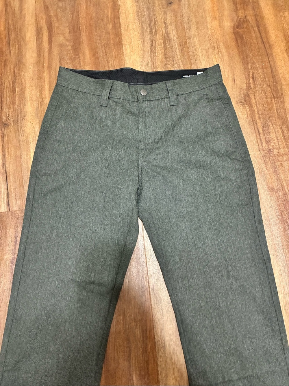 VOLCOM Frickin Modern Stretch Pants Charcoal Heather Gray Size 29 New No Tags